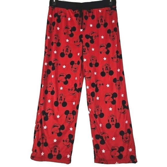 Disney ~Men's Suze XL~ Red/Black PJ Bottom pants Mickey Mouse. - Picture 1 of 9